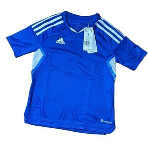 ADIDAS KIDS‎ UNISEX CONDIVO 22 TEAM ROYAL BLUE JERSEY TOP SIZE SMALL NWT $50